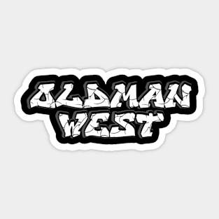 Old Man West Logo Sticker